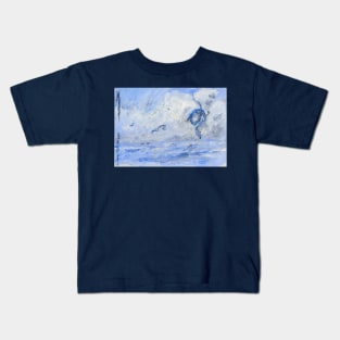 Blue Sky, Blue Dragons. Kids T-Shirt